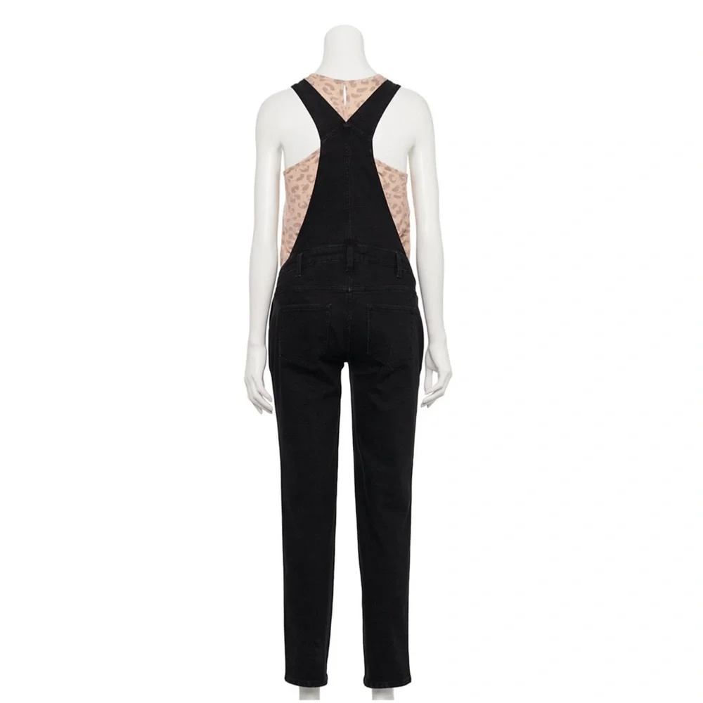 NWT Maternity Sonoma Denim Overalls Black Size XL, XXL - Picture 5 of 6